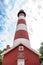 Assateague Light is the 142-foot-tall lighthouse