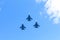 The assault plane mig-35 in the sky