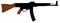 Assault rifle StG 44 Sturmgewehr 44. Machine gun. Silhouette vector illustration