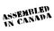 Assembled in Canada rubber stamp