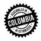 Assembled in Colombia rubber stamp