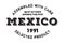 Assembled in Mexico rubber stamp