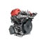 Assembled V2 engine of large powerful motorbike isolated