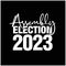 Assembly Election 2023 vector unit. Assembly Election typography