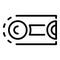 Assembly line roll icon, outline style