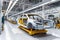 assembly machine car factory industrial transportation technology industry automotive automobile. Generative AI.