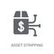 Asset stripping icon. Trendy Asset stripping logo concept on white background from business collection