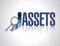 Assets business graph illustration