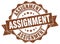 assignment seal. stamp