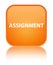Assignment special orange square button