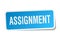 assignment square sticker