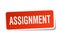 assignment sticker