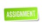 assignment sticker