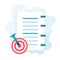 Assignment target icon. Clipboard