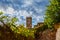 Assisi historic center with clouds