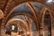 Assisi, Italy August 2016: Interior of the famous Basilica of San Francesco d`Assisi