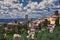 Assisi Province of Perugia in the Umbria region, hill town views, rural landscape in summer. Italy