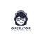 Assistance logo Icon, operator logo icon vector template