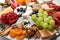 Assorted appetizers served on table, closeup view