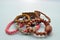 Assorted beaded wooden bracelets jewellery