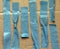 Assorted Blue Masking Tape Pieces