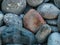 Assorted Blueish Grey River Rock Detail Shot