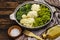 Assorted broccoli, romanesco and cauliflower