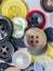 Assorted Buttons Represents Sewing Assortment And Diverse