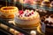 Assorted Cakes in Pastry Shop Display. AI