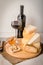 Assorted Cheese Plate with Red Wine, Nuts and Honey