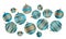 Assorted Christmas stylized bauble decor