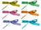 Assorted colored bows