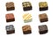 Assorted decorated luxury chocolate bonbons