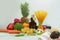 Assorted different types of pasta on the table