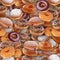 Assorted Doughnuts Seamless Texture Tile