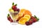 Assorted Fruit with Glass Parfait