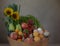 Assorted fruits and vegetables basket