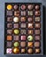 Assorted gourmet chocolates in a box