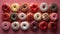 Assorted gourmet donuts AI Generated