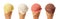 Assorted Ice cream Cones banner