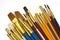 Assorted Paintbrushes in Different Sizes,Isolated