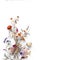 Assorted paper flowers elegantly poised on a white surface background. Generative AI