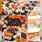 Assorted sushi big collage photo set