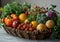 Assorted Vegetables Filling a Basket