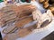 Assorted wooden cutlery wooden, knife, cutlery