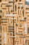 Assorted Woodwork and Carpentry or Construction Tools on pine wood texture