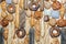 Assortment bakery products as a background