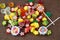 Assortment of colorful candy and lollipops