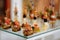 Assortment of elegant and delicious canapes.