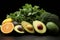 Assortment of Fresh Organic Seasonal Vegetables on Kitchen Board for Healthy Home Cooking